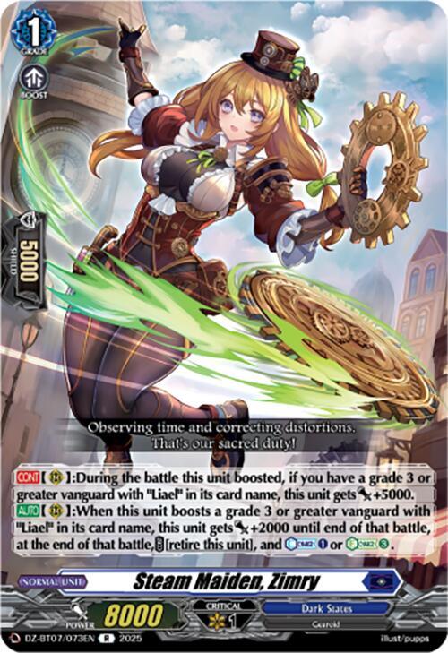 Steam Maiden, Zimry, DZ-BT07: Moon Fangs & Cerulean Blaze DZ-BT07/073EN