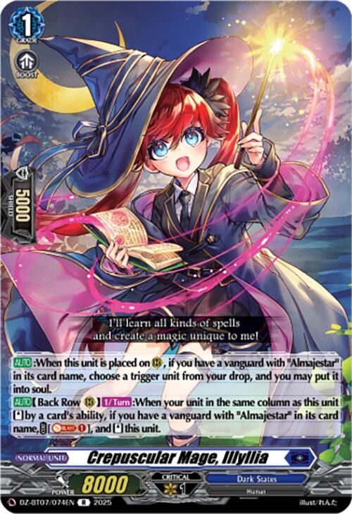 Crepuscular Mage, Illyllia, DZ-BT07: Moon Fangs & Cerulean Blaze DZ-BT07/074EN