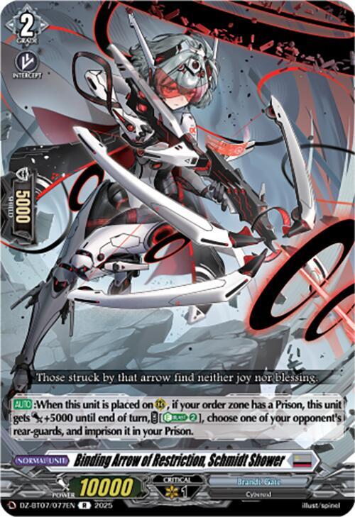 Binding Arrow of Restriction, Schmidt Shower, DZ-BT07: Moon Fangs & Cerulean Blaze DZ-BT07/077EN