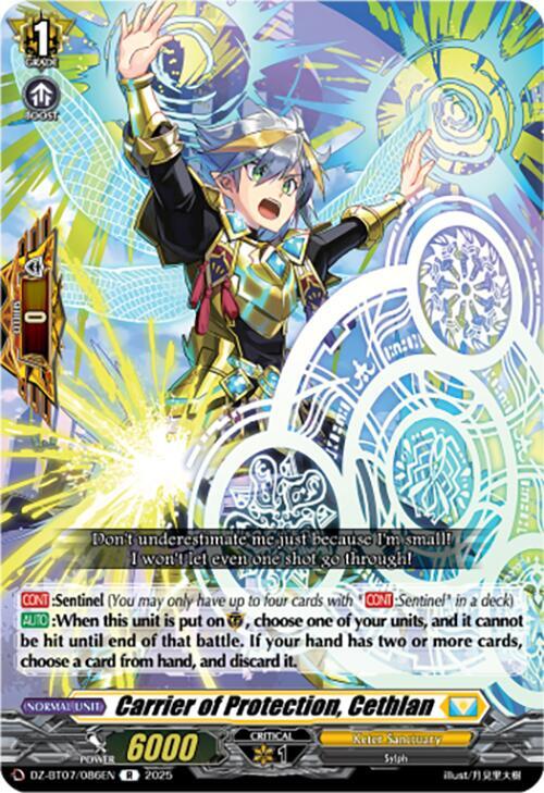 Carrier of Protection, Cethlan, DZ-BT07: Moon Fangs & Cerulean Blaze DZ-BT07/086EN