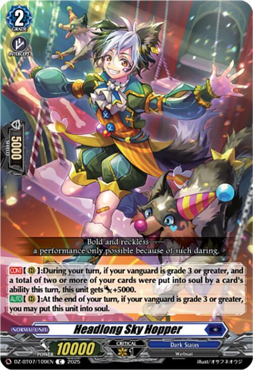 Headlong Sky Hopper, DZ-BT07: Moon Fangs & Cerulean Blaze DZ-BT07/109EN