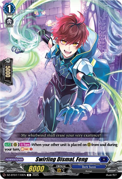Swirling Dismal, Feng, DZ-BT07: Moon Fangs & Cerulean Blaze DZ-BT07/110EN