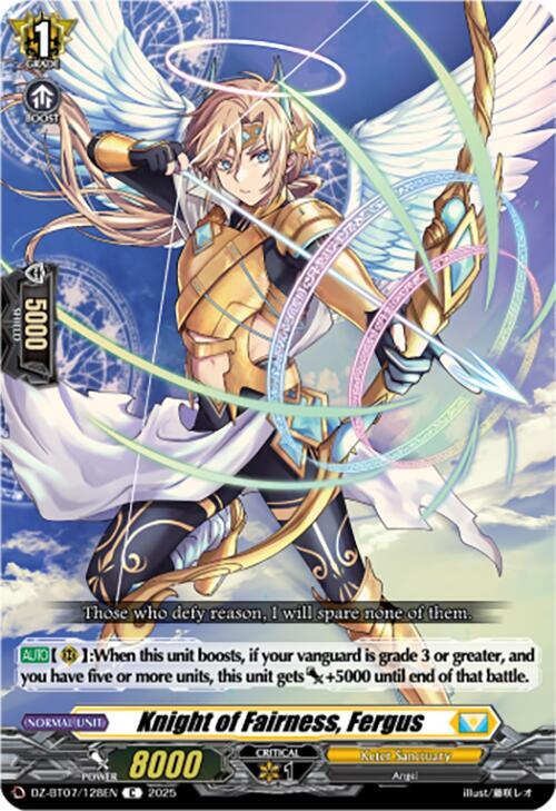 Knight of Fairness, Fergus, DZ-BT07: Moon Fangs & Cerulean Blaze DZ-BT07/128EN