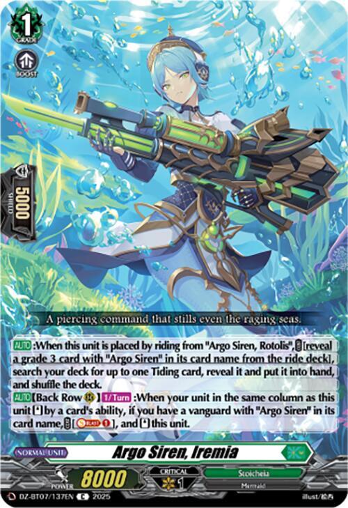 Argo Siren, Iremia, DZ-BT07: Moon Fangs & Cerulean Blaze DZ-BT07/137EN