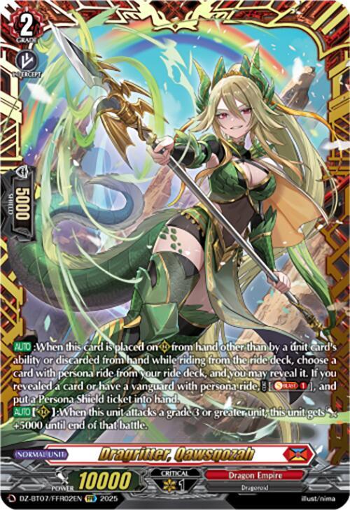 Dragritter, Qawsqozah (FFR), DZ-BT07: Moon Fangs & Cerulean Blaze DZ-BT07/FFR02EN