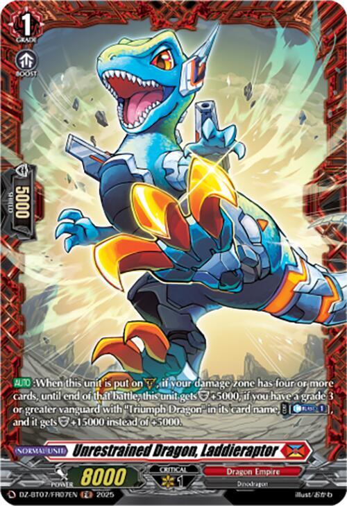 Unrestrained Dragon, Laddieraptor (FR), DZ-BT07: Moon Fangs & Cerulean Blaze DZ-BT07/FR07EN