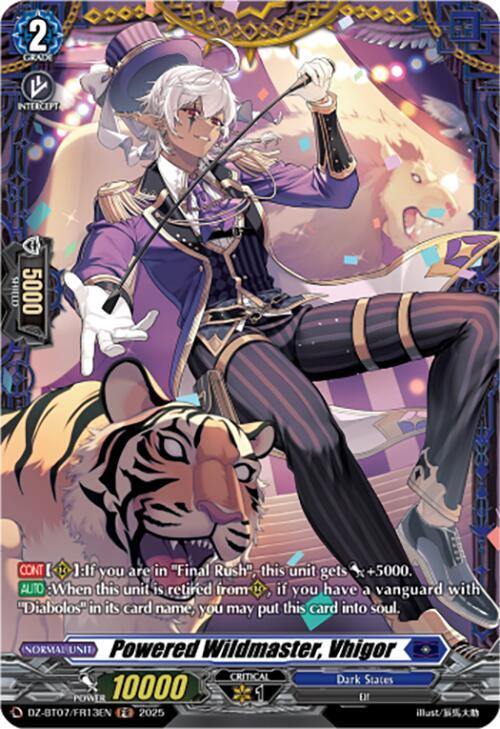 Powered Wildmaster, Vhigor (FR), DZ-BT07: Moon Fangs & Cerulean Blaze DZ-BT07/FR13EN