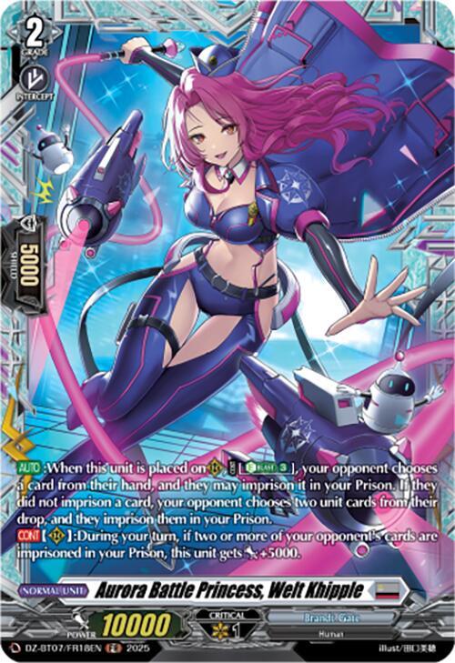 Aurora Battle Princess, Welt Khipple (FR), DZ-BT07: Moon Fangs & Cerulean Blaze DZ-BT07/FR18EN
