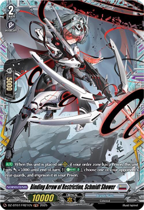 Binding Arrow of Restriction, Schmidt Shower (FR), DZ-BT07: Moon Fangs & Cerulean Blaze DZ-BT07/FR21EN