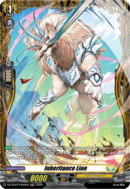 Inheritance Lion (FR), DZ-BT07: Moon Fangs & Cerulean Blaze DZ-BT07/FR29EN
