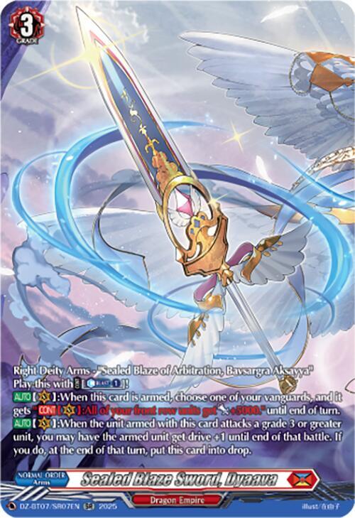 Sealed Blaze Sword, Dyaava (SR), DZ-BT07: Moon Fangs & Cerulean Blaze DZ-BT07/SR07EN