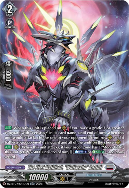 The First Mythisch, "Wolfszahn" Roztnir (SR), DZ-BT07: Moon Fangs & Cerulean Blaze DZ-BT07/SR17EN