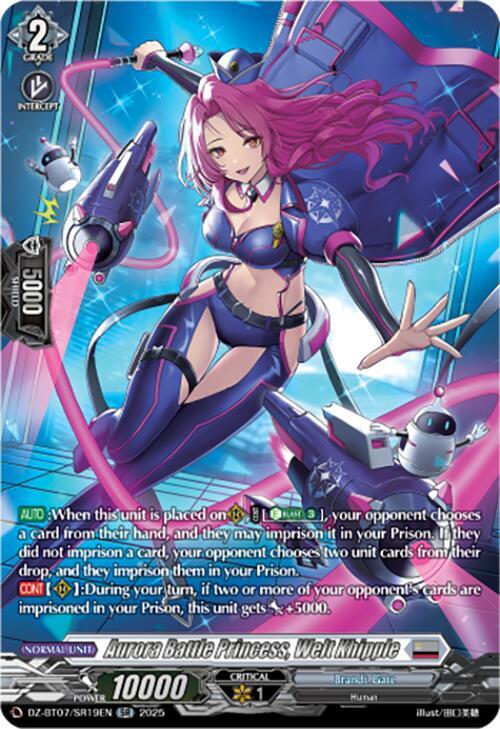 Aurora Battle Princess, Welt Khipple (SR), DZ-BT07: Moon Fangs & Cerulean Blaze DZ-BT07/SR19EN