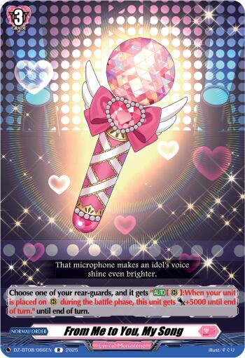 From Me to You, My Song, DZ-BT08: Knights 0f Rebirth DZ-BT08/066EN