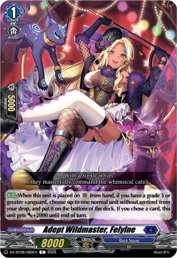Adept Wildmaster, Felyine, DZ-BT08: Knights 0f Rebirth DZ-BT08/080EN