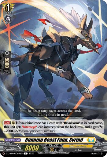 Running Beast Fang, Svrind, DZ-BT08: Knights 0f Rebirth DZ-BT08/097EN