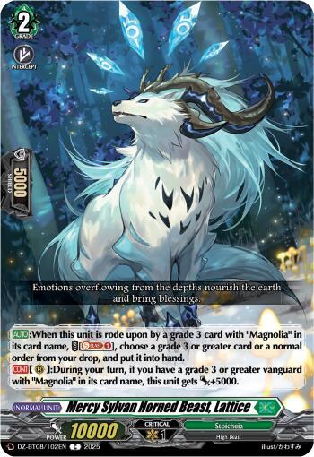Mercy Sylvan Horned Beast, Lattice, DZ-BT08: Knights 0f Rebirth DZ-BT08/102EN