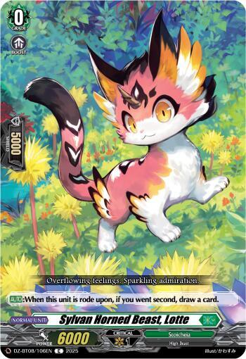 Sylvan Horned Beast, Lotte, DZ-BT08: Knights 0f Rebirth DZ-BT08/106EN