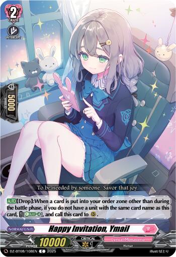 Happy Invitation, Ymail, DZ-BT08: Knights 0f Rebirth DZ-BT08/108EN