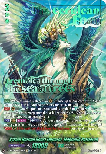 Sylvan Horned Beast Emperor, Magnolia Patriach (SEC), DZ-BT08: Knights 0f Rebirth DZ-BT08/SEC06EN