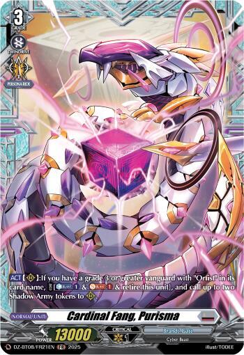 Cardinal Fang, Purisma (FR), DZ-BT08: Knights 0f Rebirth DZ-BT08/FR21EN
