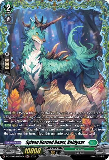 Sylvan Horned Beast, Voldyaar (FR), DZ-BT08: Knights 0f Rebirth DZ-BT08/FR35EN