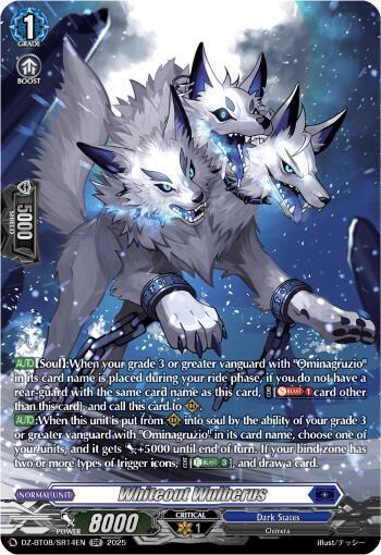 Whiteout Wulberus (SR), DZ-BT08: Knights 0f Rebirth DZ-BT08/SR14EN