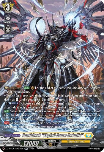 Youthberk "Skyfall Arms: Rebuild" (SR), DZ-BT08: Knights 0f Rebirth DZ-BT08/SR22EN