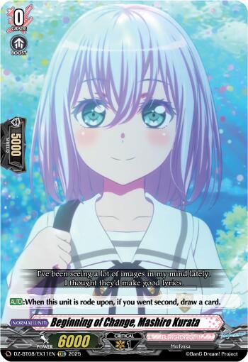 Beginning of Change, Mashiro Kurata, DZ-BT08: Knights 0f Rebirth DZ-BT08/EX11EN