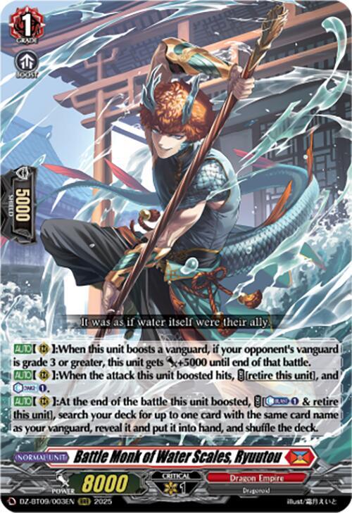 Battle Monk of Water Scales, Ryuutou, DZ-BT09: Super Brave Detonation DZ-BT09/003EN