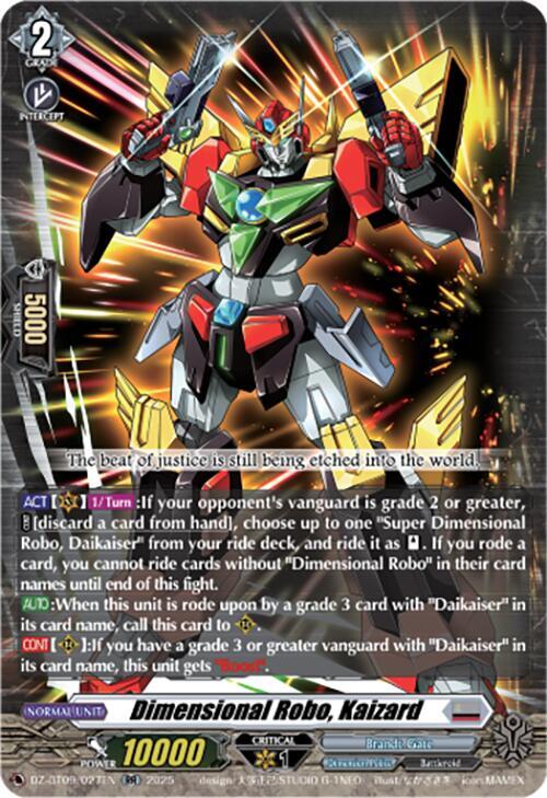 Dimensional Robo, Kaizard, DZ-BT09: Super Brave Detonation DZ-BT09/027EN