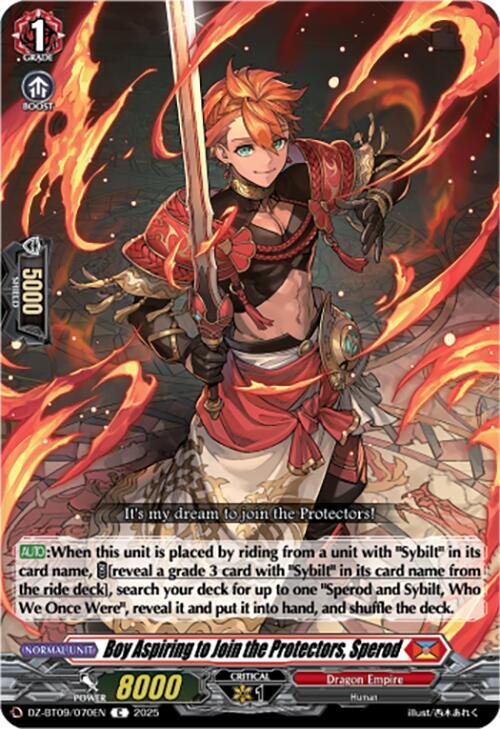 Boy Aspiring to Join the Protectors, Sperod, DZ-BT09: Super Brave Detonation DZ-BT09/070EN