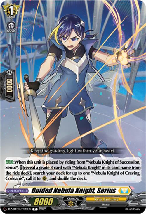 Guided Nebula Knight, Serius, DZ-BT09: Super Brave Detonation DZ-BT09/095EN