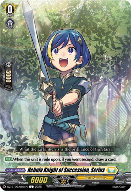 Nebula Knight of Succession, Serius, DZ-BT09: Super Brave Detonation DZ-BT09/097EN