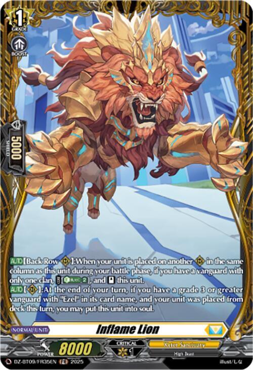 Inflame Lion (FR), DZ-BT09: Super Brave Detonation DZ-BT09/FR35EN