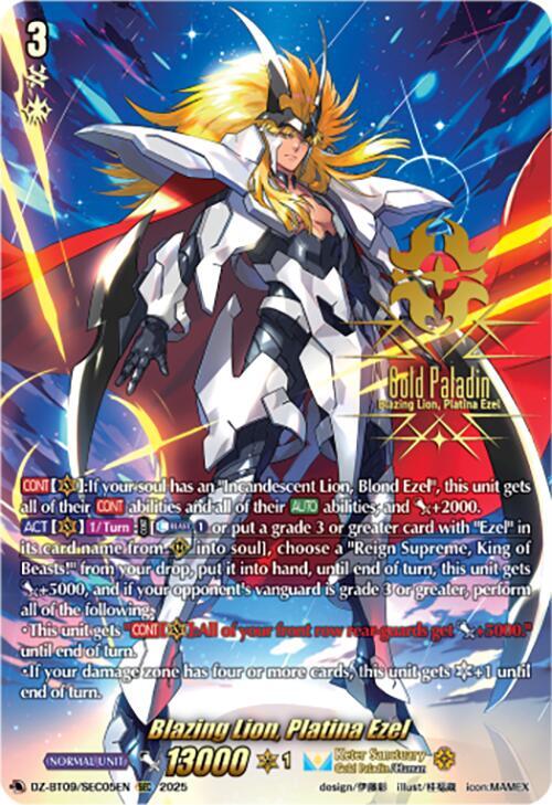 Blazing Lion, Platina Ezel (SEC), DZ-BT09: Super Brave Detonation DZ-BT09/SEC05EN