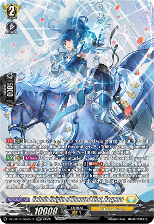 Nebula Knight of Mounted Shot, Hargena (SR), DZ-BT09: Super Brave Detonation DZ-BT09/SR28EN