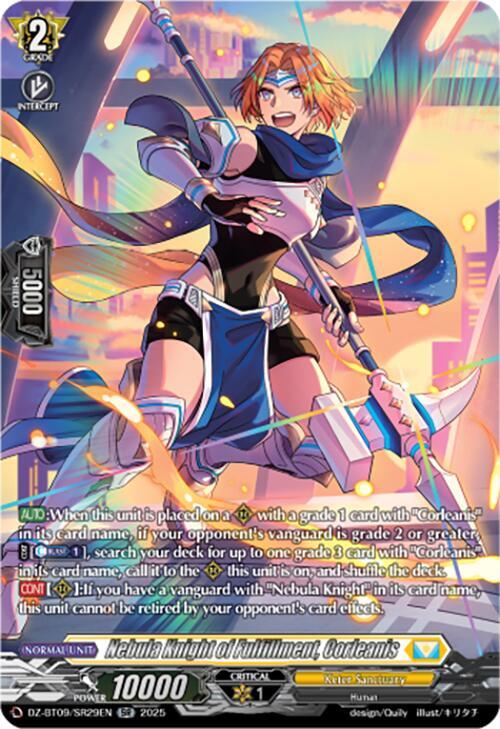Nebula Knight of Fulfillment, Corleanis (SR), DZ-BT09: Super Brave Detonation DZ-BT09/SR29EN
