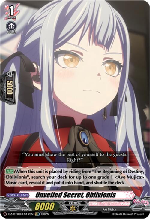 Unveiled Secret, Oblivionis (EXC), DZ-BT09: Super Brave Detonation DZ-BT09/EX17EN