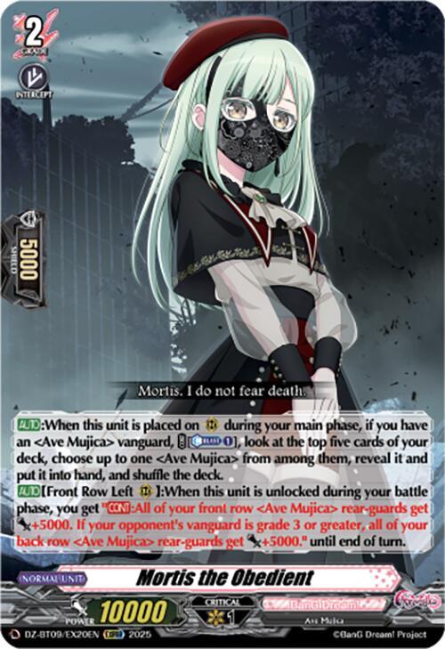 Mortis the Obedient (EXRRR), DZ-BT09: Super Brave Detonation DZ-BT09/EX20EN