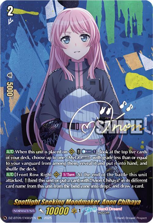 Spotlight Seeking Moodmaker, Anon Chihaya (EXS), DZ-BT09: Super Brave Detonation DZ-BT09/EXS02EN