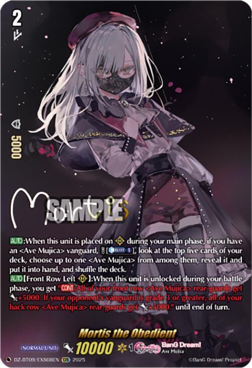 Mortis the Obedient (EXS), DZ-BT09: Super Brave Detonation DZ-BT09/EXS08EN