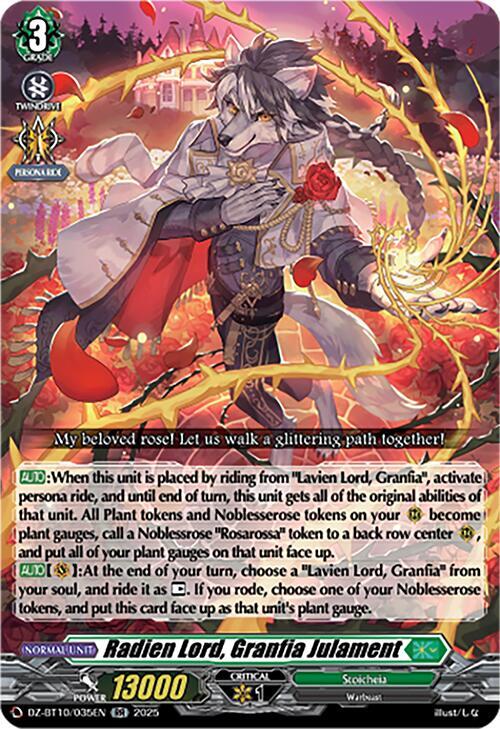Radien Lord, Granfia Julament, DZ-BT10: Dragonsoul Resonance DZ-BT10/035EN