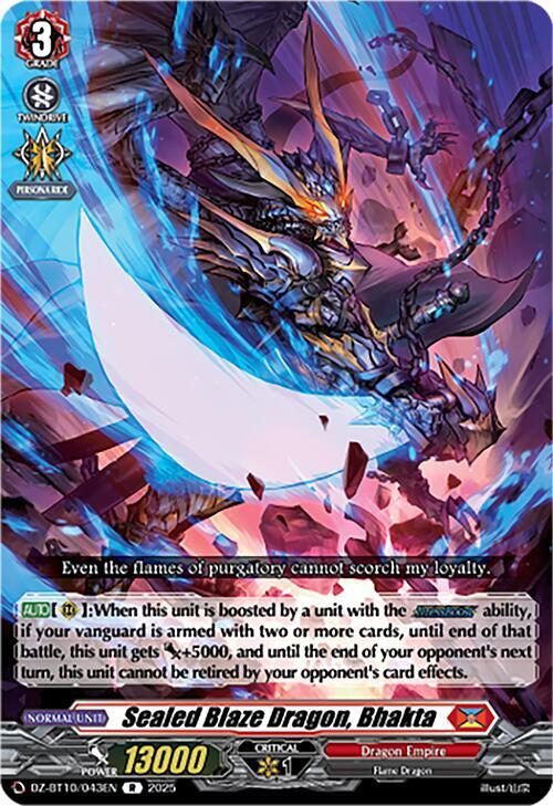 Sealed Blaze Dragon, Bhakta, DZ-BT10: Dragonsoul Resonance DZ-BT10/043EN