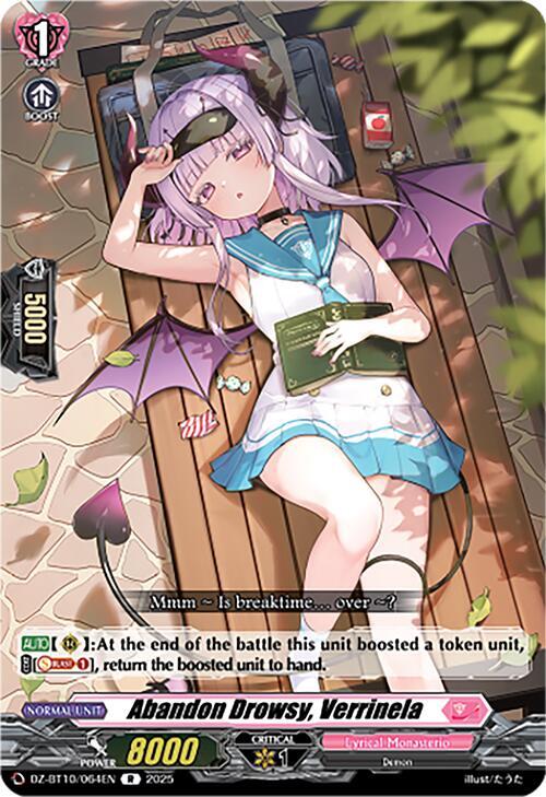 Abandon Drowsy, Verrinela, DZ-BT10: Dragonsoul Resonance DZ-BT10/064EN