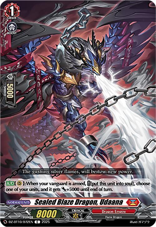 Sealed Blaze Dragon, Udaana, DZ-BT10: Dragonsoul Resonance DZ-BT10/072EN