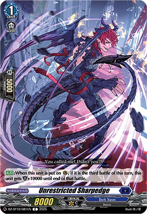 Unrestricted Sharpedge, DZ-BT10: Dragonsoul Resonance DZ-BT10/081EN