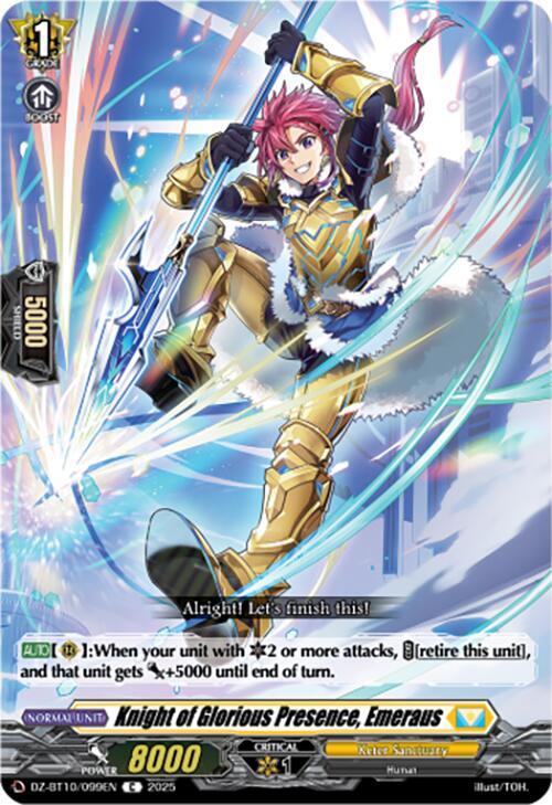 Knight of Glorious Presence, Emeraus, DZ-BT10: Dragonsoul Resonance DZ-BT10/099EN