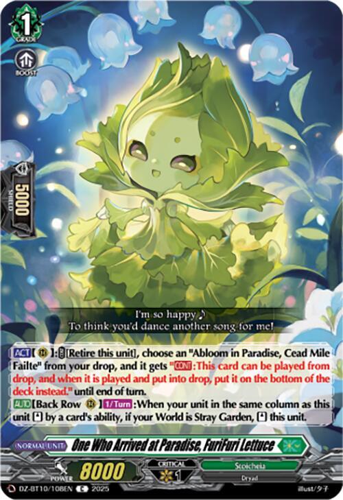 One Who Arrived at Paradise, FuriFuri Lettuce, DZ-BT10: Dragonsoul Resonance DZ-BT10/108EN