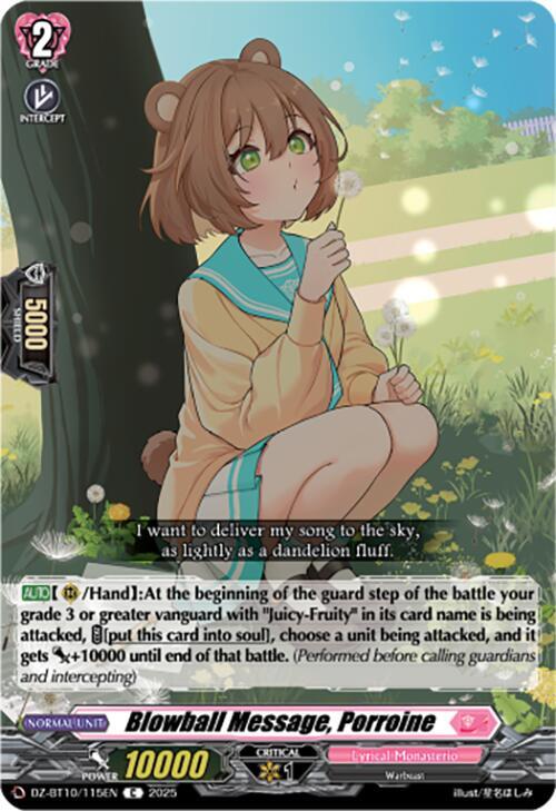 Blowball Message, Porroine, DZ-BT10: Dragonsoul Resonance DZ-BT10/115EN